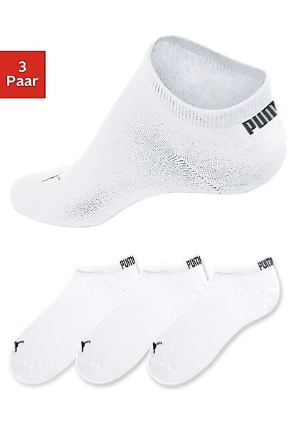 PUMA Sneakersocken (3-Paar) mit eingestricktem Markenlogo günstig online kaufen