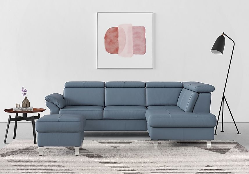 sit&more Ecksofa "Arngast L-Form" inklusive Kopfteilverstellung und Federke günstig online kaufen