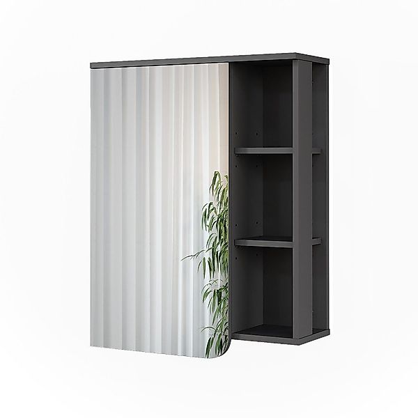 Vicco Badezimmerspiegelschrank Karen, Anthrazit/Weiß, 60 x günstig online kaufen