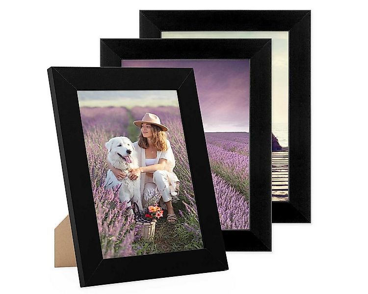 PHOTOLINI Bilderrahmen 3er Set breite Rahmen, extra Zubehör, (3er Set), im günstig online kaufen