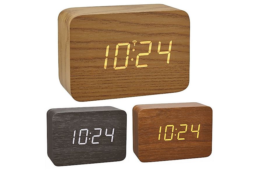 TFA Dostmann Funkwecker Design Funk-Wecker in Holz-Optik Clocco TFA 60.2549 günstig online kaufen