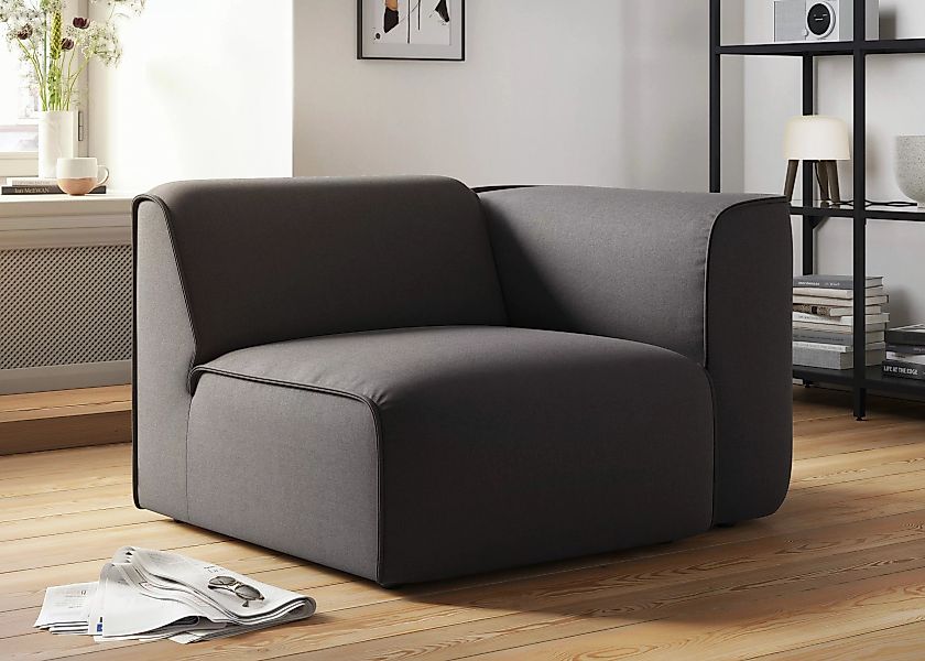 RAUM.ID Sessel "Merid Sofa-Eckelement, Maße B/T/H: 109/97/46 cm", als Modul günstig online kaufen