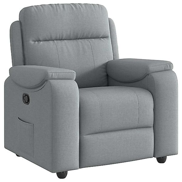vidaXL Sessel Relaxsessel Hellgrau Stoff (1-St) günstig online kaufen