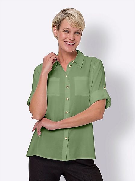 Sieh an! Klassische Bluse Bluse 3/4-Arm günstig online kaufen