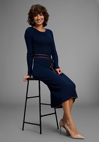 HECHTER PARIS Strickkleid, mit Streifengürtel - NEUE KOLLEKTION günstig online kaufen