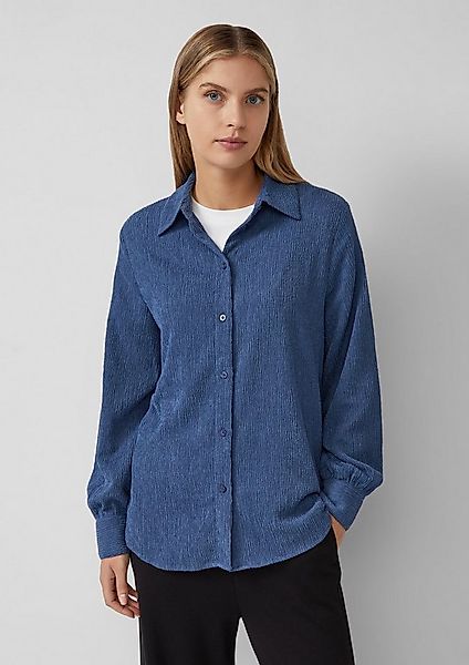 s.Oliver Langarmbluse Bluse Elastisch Strukturbluse mit Raffung am Rücken günstig online kaufen