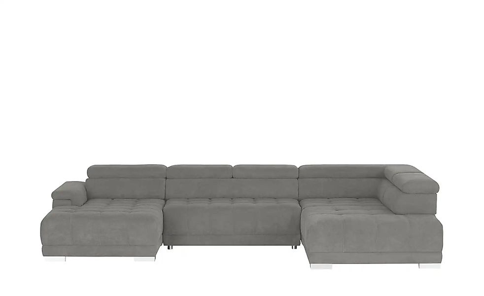 switch Wohnlandschaft aus Mikrofaser Campo ¦ grau ¦ Maße (cm): B: 374 H: 10 günstig online kaufen