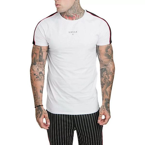 Siksilk Imperial Raglan Gym Kurzärmeliges T-shirt L White günstig online kaufen