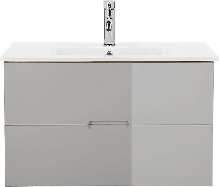 welltime Waschtisch "Lund Badezimmerschrank Unterschrank mit Becken" Set, W günstig online kaufen