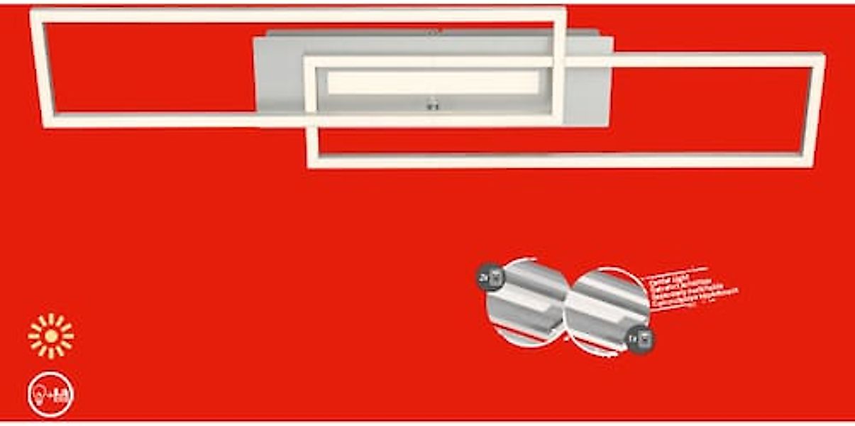 Briloner Leuchten LED Deckenleuchte »FRAME MID« günstig online kaufen