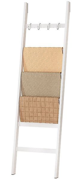 Yorbay Handtuchleiter Handtuchhalter Bambus, 6 Ebenen Leiterregal, 4 Haken günstig online kaufen