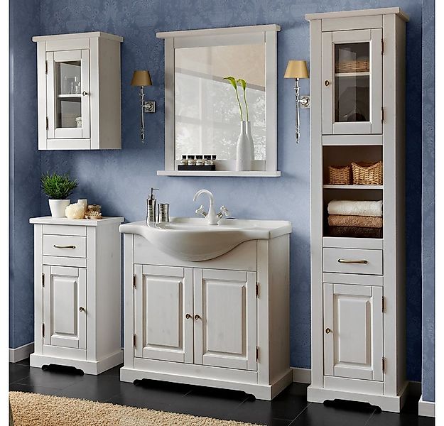 Lomadox Badmöbel-Set LIRIA-56, (Spar-Set, 6-St), Waschtischunterschrank Hoc günstig online kaufen