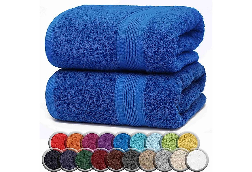 NatureMark Badetuch 2er-Set Frottier Badetücher 100x150cm, 100% Baumwolle ( günstig online kaufen