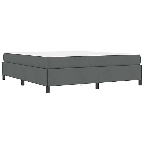 vidaXL Boxspringbett Dunkelgrau 180 x 200 cm Stoff 3398879 günstig online kaufen