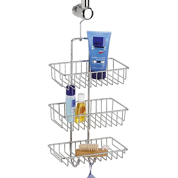 Wenko Exclusiv Duschcaddy Nivala 3 Ablagen Chrom glänzend günstig online kaufen