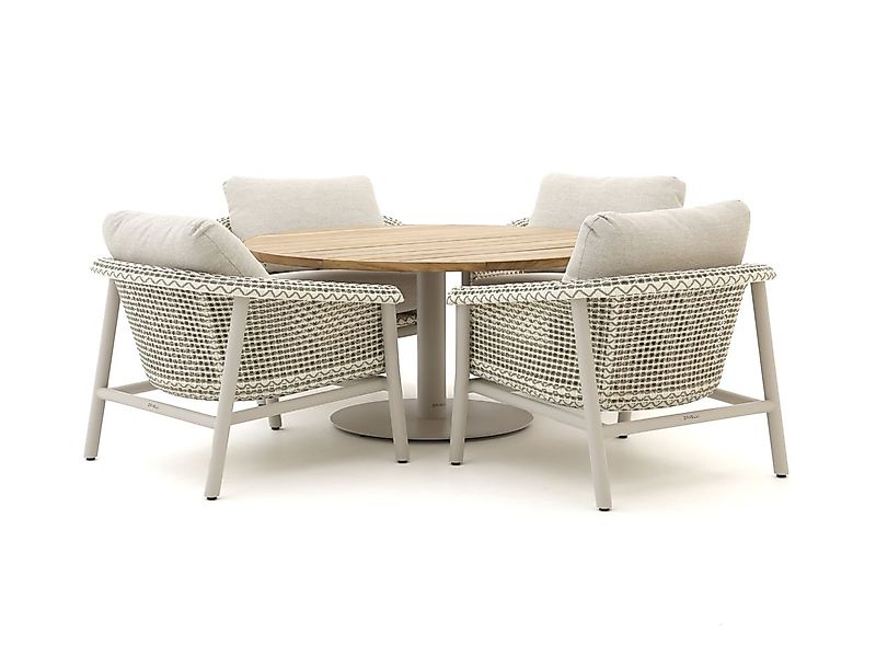 Zavelli Cuore ø 150 cm Low Dining Gartenmöbel-Set 5-teilig günstig online kaufen