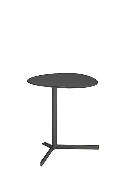Birdy Kiesel Beistelltisch oval graphitgrau H: 45cm günstig online kaufen