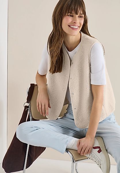 Cecil Fellweste "Curly fake Wool" in Woll-Optik günstig online kaufen