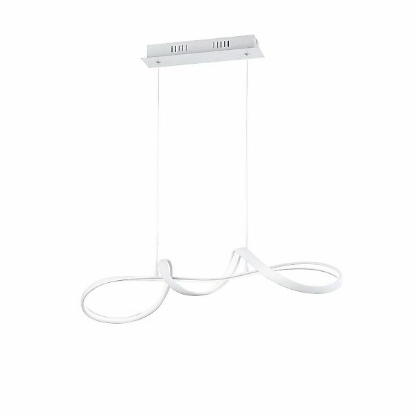 Reality LED-Pendelleuchte Perugia 1-flammig Weiß Matt 81 cm x 46 cm günstig online kaufen