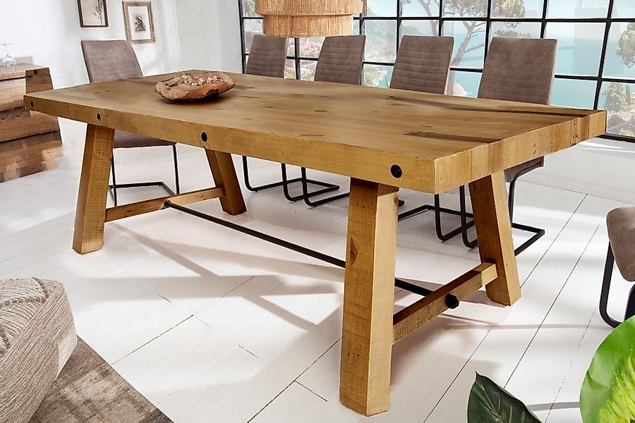 riess-ambiente Esstisch FINCA 240cm vintage braun (Einzelartikel, 1-St), Ma günstig online kaufen