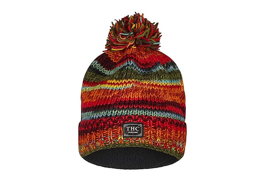 THC Natural Line Strickmütze THC Schafwoll Pudelmütze 616 bunt (1 Stück, 1- günstig online kaufen