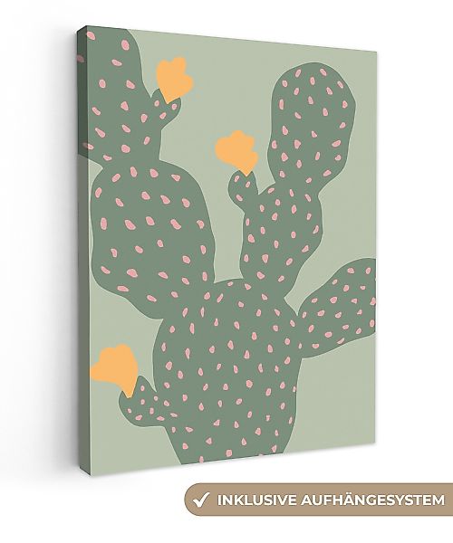 OneMillionCanvasses® Leinwandbild Kaktus - Grün - günstig online kaufen