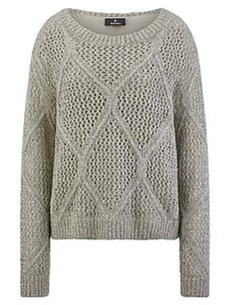 Rundhals-Pullover Monari grau günstig online kaufen
