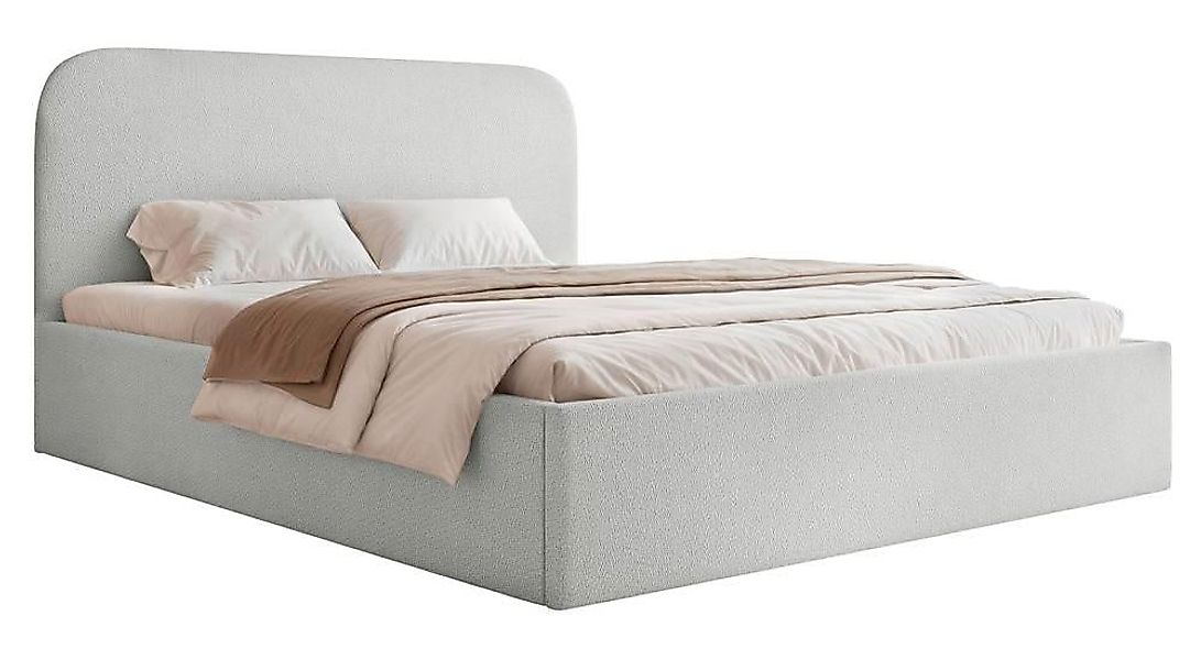 NADUVI Collection | Bettgestell Fia 160x200 Chenille mit Staufach günstig online kaufen