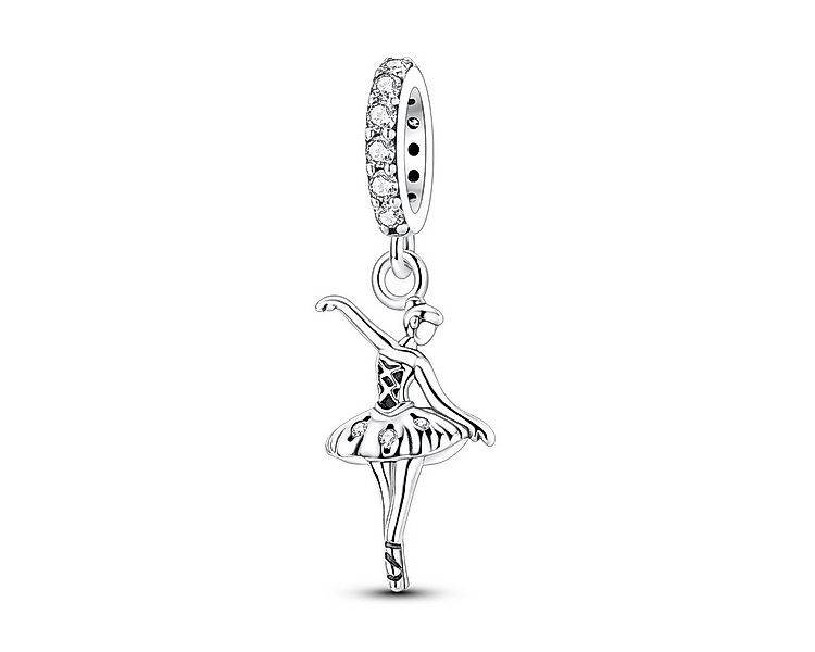 PANDACHARMS Bead Ballerina Tänzerin Charm Anhänger für Armband, 925 Silber, günstig online kaufen