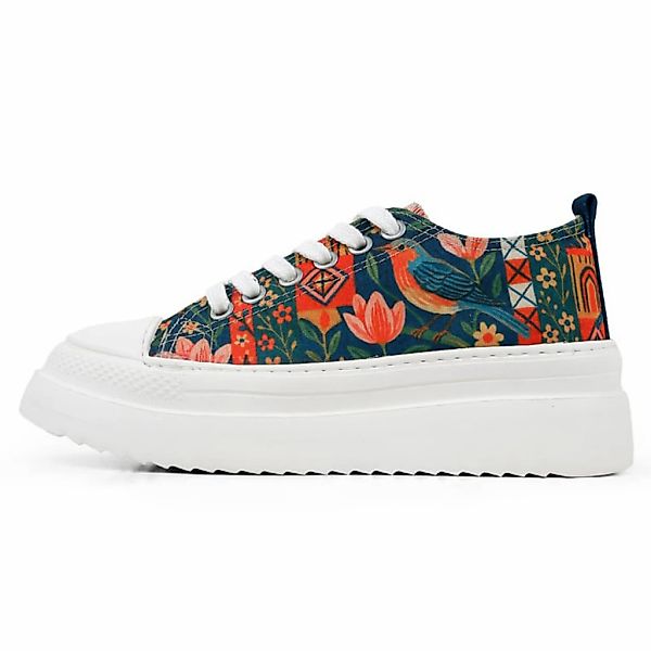 DOGO Sneaker "Freya Low-Top Sneaker Garden Birds Damen Sneaker", Handgefert günstig online kaufen