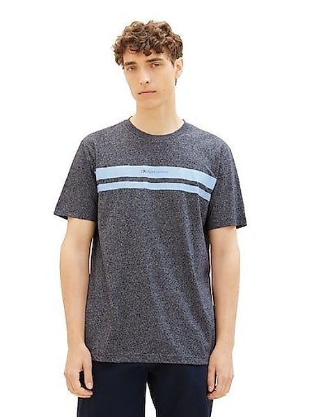 TOM TAILOR Denim T-Shirt mit Frontprintlogo günstig online kaufen