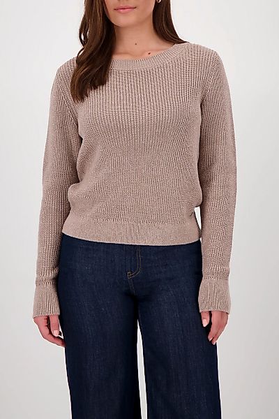 Monari Strickpullover "Pullover Basic Lurex", Mit Rundhalsausschnitt günstig online kaufen