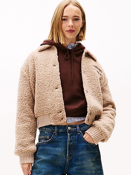 Tommy Jeans Plüschjacke TJW TEDDY VARSITY günstig online kaufen