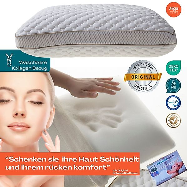 ARGAHOME Nackenstützkissen Orthopädisches Kopfkissen Kollagen Kissen günstig online kaufen