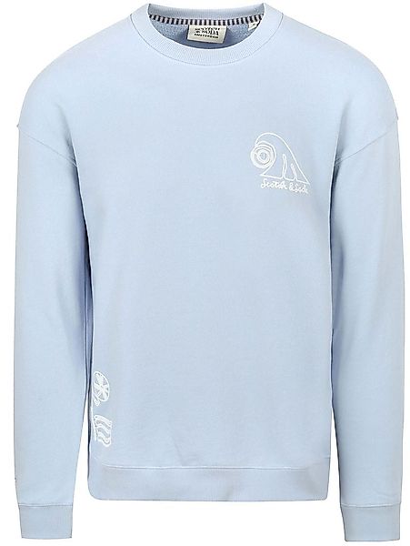 Scotch and Soda Pullover Embroidered Hellblau - Größe XL günstig online kaufen
