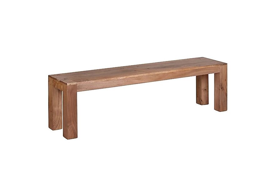 möbelando Sitzbank Esszimmer Sitzbank MUMBAI Massiv-Holz Akazie 160 x 45 x günstig online kaufen