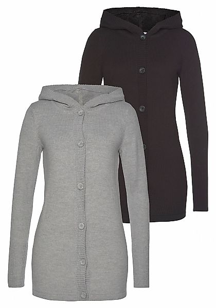 Flashlights Kapuzenstrickjacke, zum Knöpfen - im Set günstig online kaufen