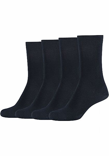 Camano Basicsocken "ca-soft", (4 Paar), Mit Piquee-Bund ohne Gummidruck günstig online kaufen