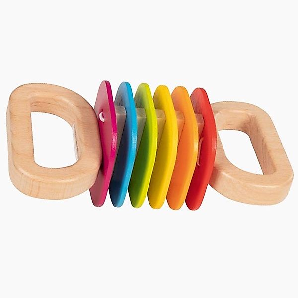 goki Spielzeug-Musikinstrument Klapper Regenbogen, (packung, 1 günstig online kaufen