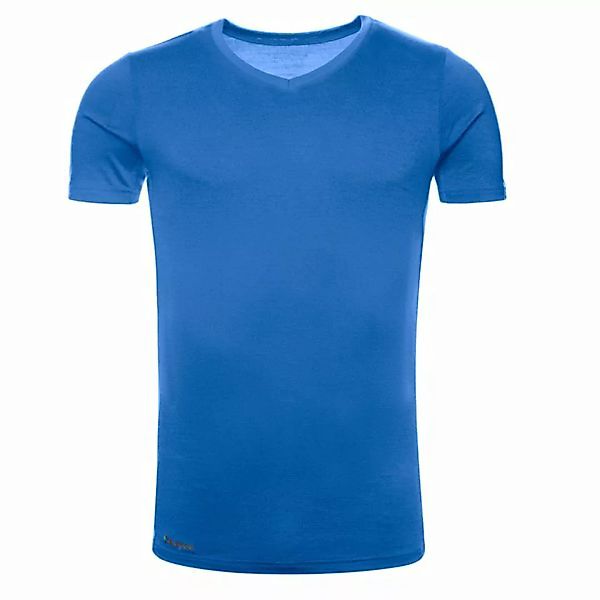 Kaipara Merino Shirt Kurzarm Slimfit V-neck 200 günstig online kaufen