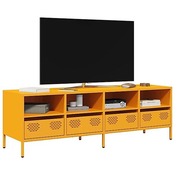 vidaXL Schrankmodule TV-Schrank Senfgelb 135x39x43,5 cm Kaltgewalzter Stahl günstig online kaufen