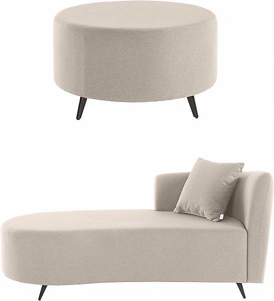 Home affaire Recamiere "Hulby" wahlweise mit und ohne Hocker und Armlehne l günstig online kaufen