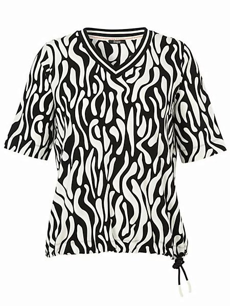 FRAPP Kurzarmshirt in Black & White günstig online kaufen