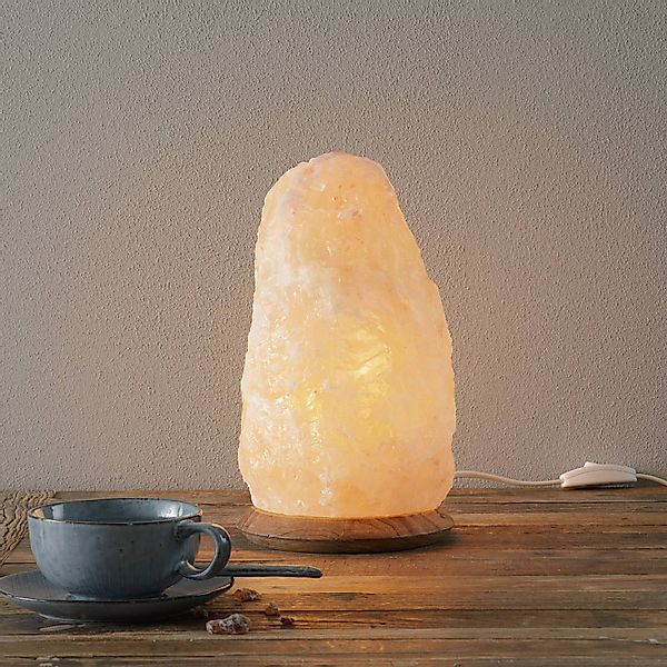 HIMALAYA SALT DREAMS Salzkristall-Tischlampe »Rock«, Leuchtmittel E14   Leu günstig online kaufen
