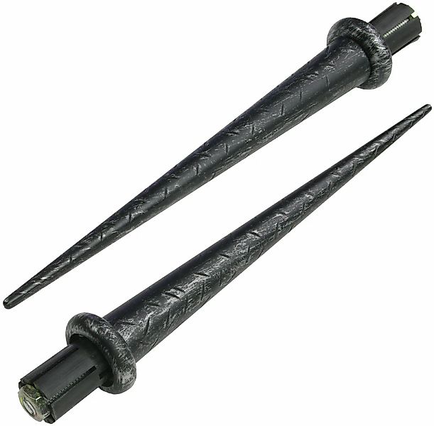 Liedeco Gardinenstange "Esp Spitze" Ø 16 mm 2 läufig-läufig Fixmaß 2-läufig günstig online kaufen