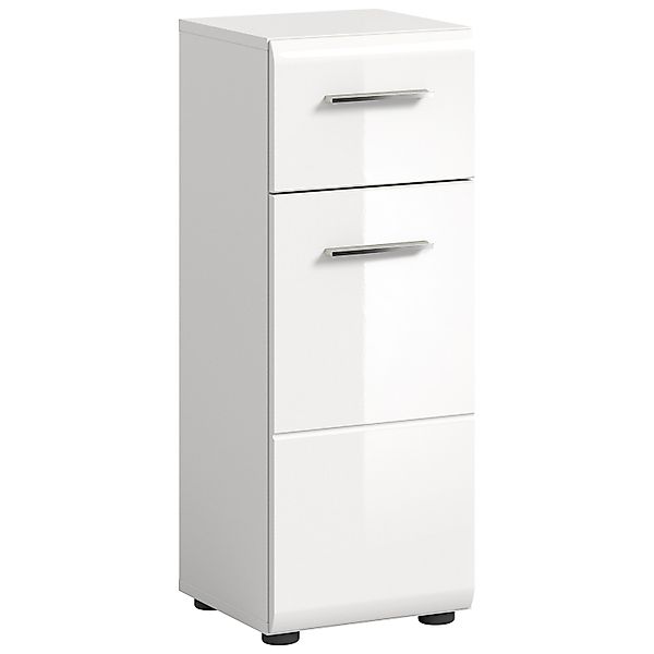 xonox.home Stauraumschrank Ice Weiß Hochglanz Melamin Modern 30x80x30 cm günstig online kaufen