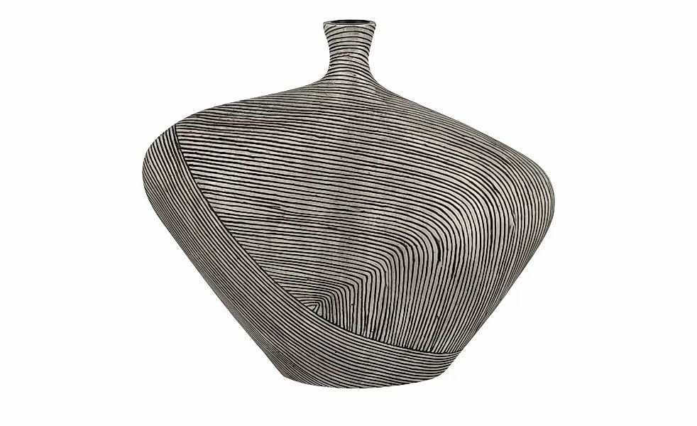 Deko Vase   ¦ grau ¦ Polyresin (Kunstharz) ¦ Maße (cm): B: 40 H: 35,5 T: 15 günstig online kaufen