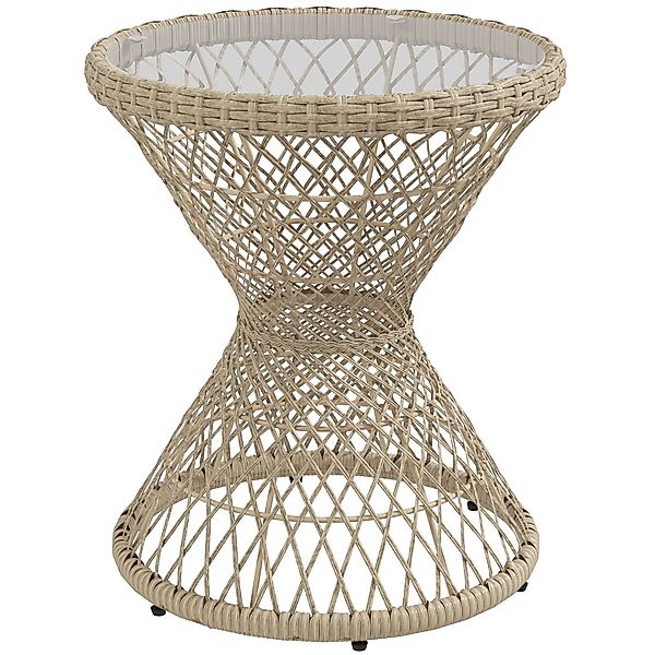 Outsunny Gartentisch Couchtisch mit UV-Schutz (Rattan günstig online kaufen