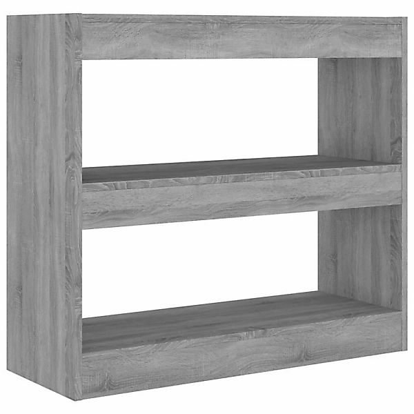 vidaXL Bücherregal Bücherregal/Raumteiler Grau Sonoma 80x30x72 günstig online kaufen