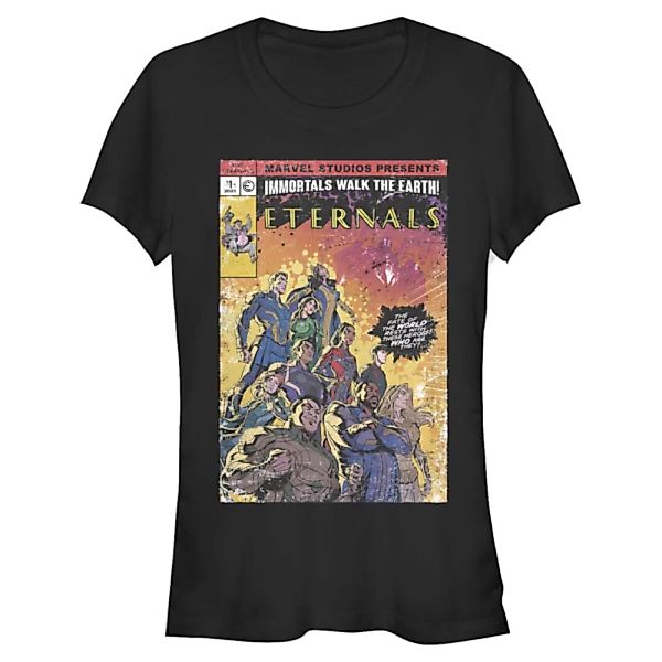 Marvel - Les Éternels - Gruppe Vintage Style Comic Cover - Frauen T-Shirt günstig online kaufen
